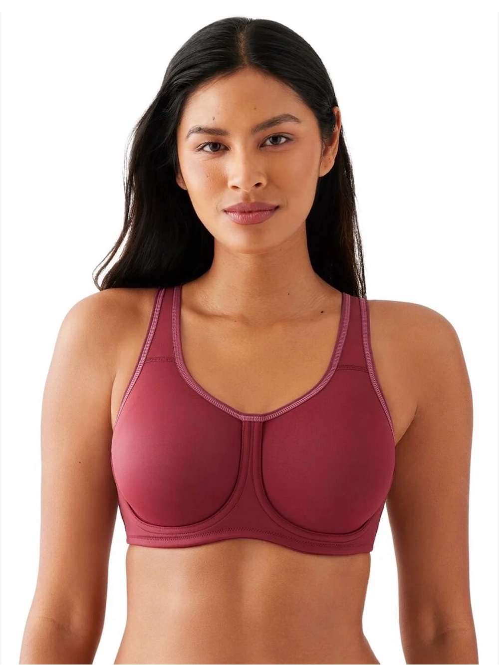 Wacoal #855170 Sport Floating Underwire Bra - Rosewood - 38D